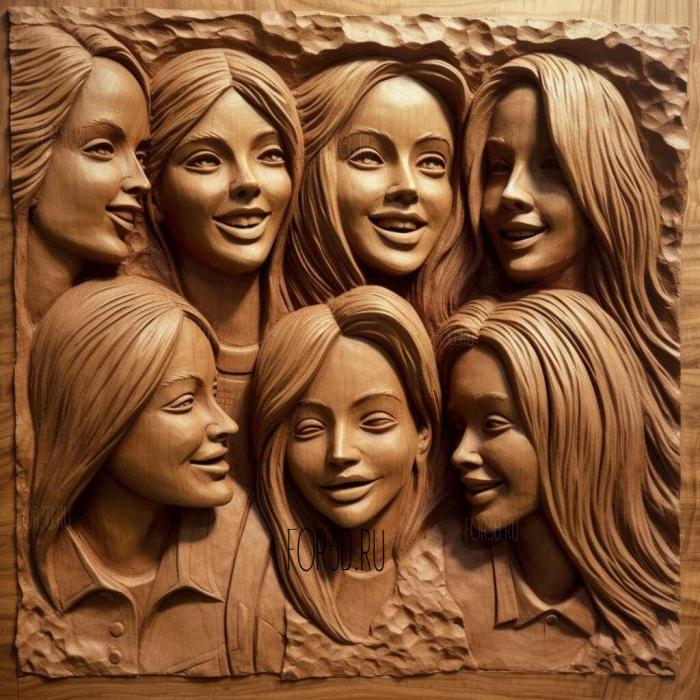 stl Spice Girls 4 stl model for CNC